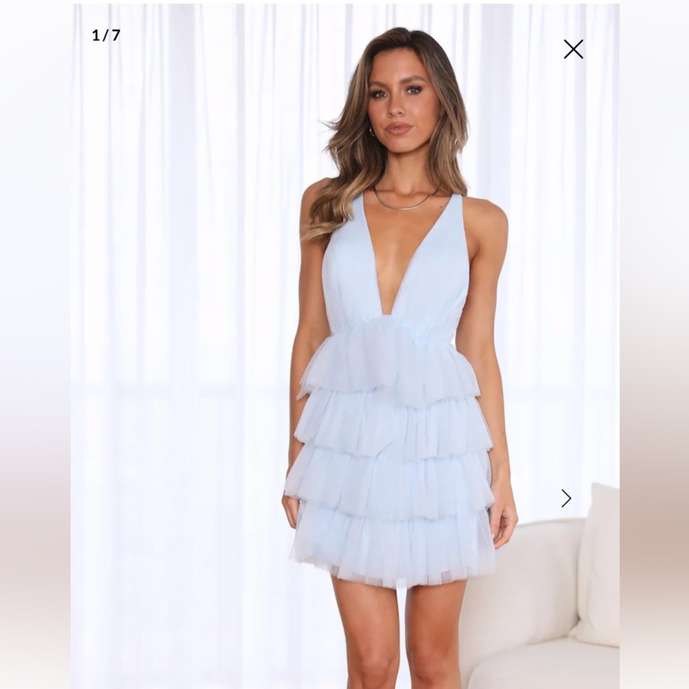 Hello Molly FAIRYTALE HYMN DRESS LIGHT BLUE